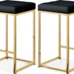 Nicola Vegan Leather Upholstered Counter Stool