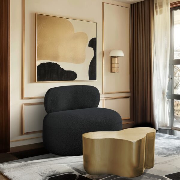 Venti Boucle Fabric Upholstered Living Room Chair