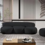 Venti Boucle Fabric Upholstered Living Room Chair