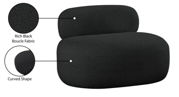 Venti Boucle Fabric Upholstered Living Room Chair