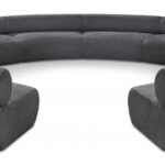 Bale 202" Chenille Fabric Upholstered 10 pc. Modular Sectional