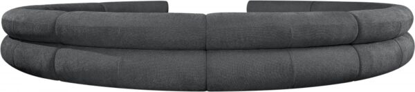 Bale 202" Chenille Fabric Upholstered 10 pc. Modular Sectional