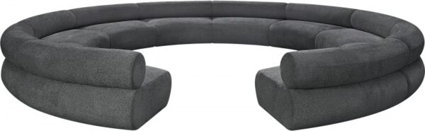 Bale 202" Chenille Fabric Upholstered 10 pc. Modular Sectional