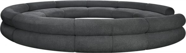 Bale 202" Chenille Fabric Upholstered 10 pc. Modular Sectional