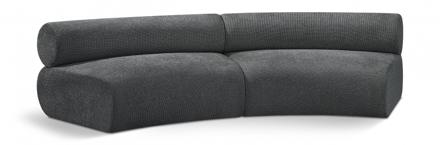Bale 108" Chenille Fabric Upholstered 2 pc. Modular Sectional