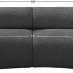 Bale 108" Chenille Fabric Upholstered 2 pc. Modular Sectional