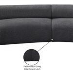 Bale 108" Chenille Fabric Upholstered 2 pc. Modular Sectional
