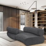 Bale 108" Chenille Fabric Upholstered 2 pc. Modular Sectional