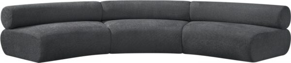 Bale 152" Chenille Fabric Upholstered 3 pc. Modular Sectional