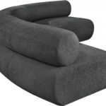 Bale 152" Chenille Fabric Upholstered 3 pc. Modular Sectional