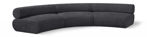 Bale 152" Chenille Fabric Upholstered 3 pc. Modular Sectional