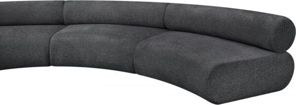 Bale 152" Chenille Fabric Upholstered 3 pc. Modular Sectional