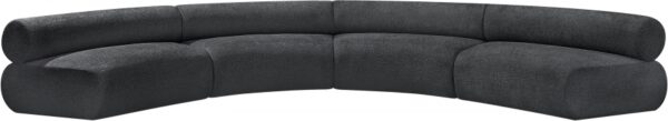 Bale 183" Chenille Fabric Upholstered 4 pc. Modular Sectional