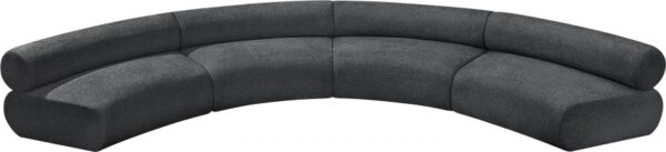 Bale 183" Chenille Fabric Upholstered 4 pc. Modular Sectional