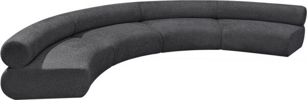 Bale 183" Chenille Fabric Upholstered 4 pc. Modular Sectional