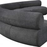 Bale 183" Chenille Fabric Upholstered 4 pc. Modular Sectional