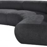 Bale 183" Chenille Fabric Upholstered 4 pc. Modular Sectional