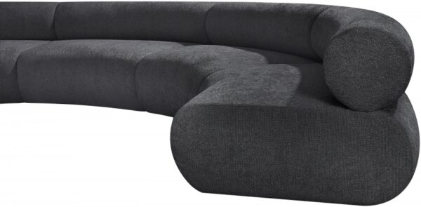 Bale 183" Chenille Fabric Upholstered 4 pc. Modular Sectional
