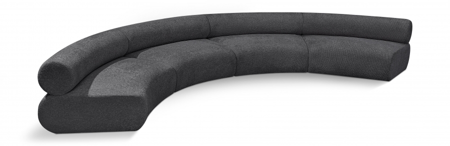 Bale 183" Chenille Fabric Upholstered 4 pc. Modular Sectional