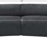 Bale 183" Chenille Fabric Upholstered 4 pc. Modular Sectional