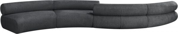 Bale 202" Chenille Fabric Upholstered 4 pc. Modular Sectional