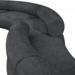 Bale 202" Chenille Fabric Upholstered 4 pc. Modular Sectional