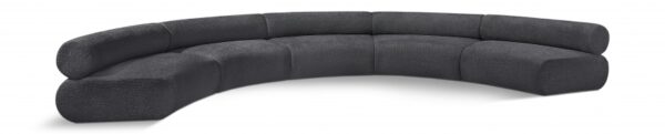 Bale 202" Chenille Fabric Upholstered 5 pc. Modular Sectional