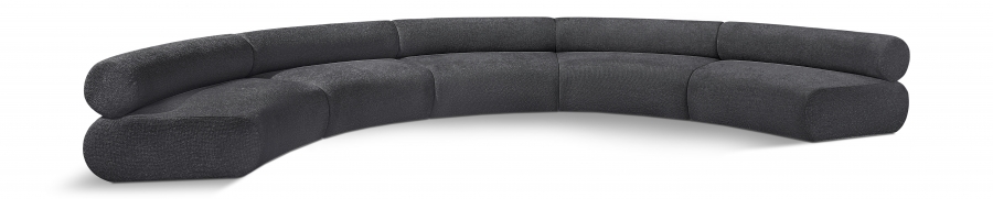 Bale 202" Chenille Fabric Upholstered 5 pc. Modular Sectional