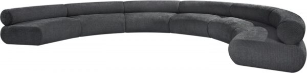 Bale 202" Chenille Fabric Upholstered 6 pc. Modular Sectional