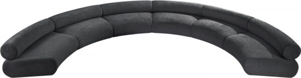 Bale 202" Chenille Fabric Upholstered 6 pc. Modular Sectional