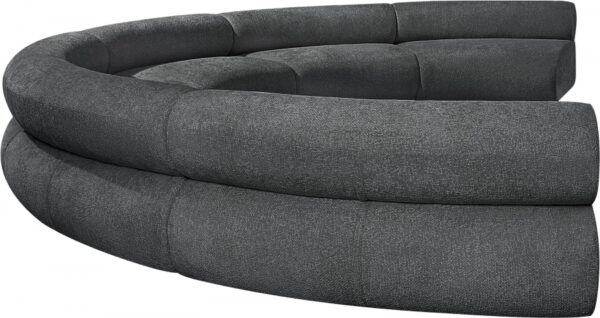 Bale 202" Chenille Fabric Upholstered 6 pc. Modular Sectional