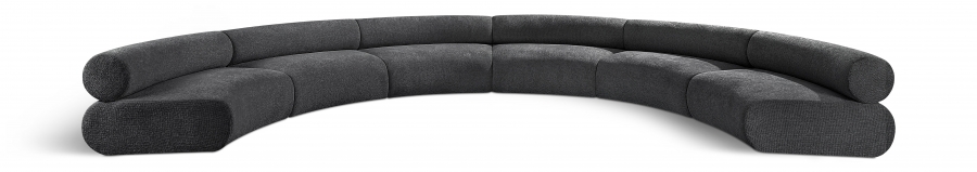 Bale 202" Chenille Fabric Upholstered 6 pc. Modular Sectional