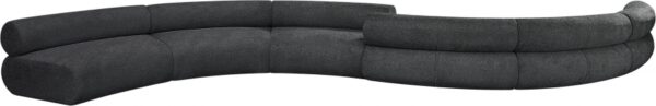 Bale 280" Chenille Fabric Upholstered 6 pc. Modular Sectional