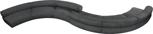 Bale 280" Chenille Fabric Upholstered 6 pc. Modular Sectional