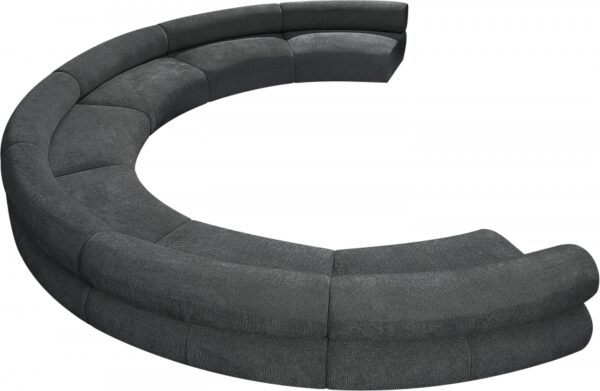Bale 202" Chenille Fabric Upholstered 7 pc. Modular Sectional