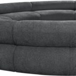 Bale 202" Chenille Fabric Upholstered 7 pc. Modular Sectional