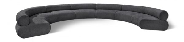 Bale 202" Chenille Fabric Upholstered 7 pc. Modular Sectional