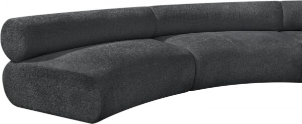 Bale 202" Chenille Fabric Upholstered 7 pc. Modular Sectional