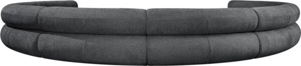 Bale 202" Chenille Fabric Upholstered 8 pc. Modular Sectional