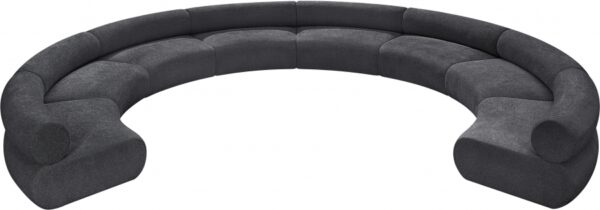 Bale 202" Chenille Fabric Upholstered 8 pc. Modular Sectional