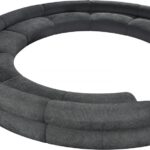 Bale 202" Chenille Fabric Upholstered 8 pc. Modular Sectional