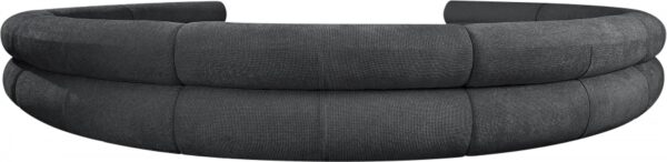 Bale 202" Chenille Fabric Upholstered 9 pc. Modular Sectional