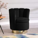 Lily Velvet Upholstered Swivel Accent Chair