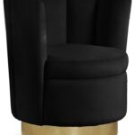 Lily Velvet Upholstered Swivel Accent Chair