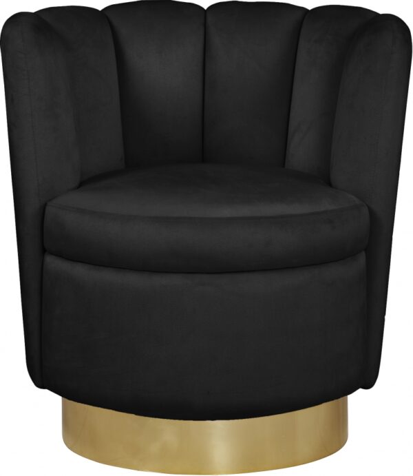 Lily Velvet Upholstered Swivel Accent Chair