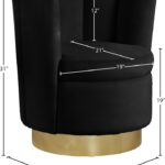 Lily Velvet Upholstered Swivel Accent Chair