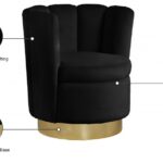 Lily Velvet Upholstered Swivel Accent Chair