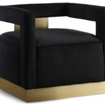 Armani Velvet Upholstered Accent Chair