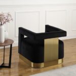 Armani Velvet Upholstered Accent Chair
