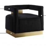 Armani Velvet Upholstered Accent Chair